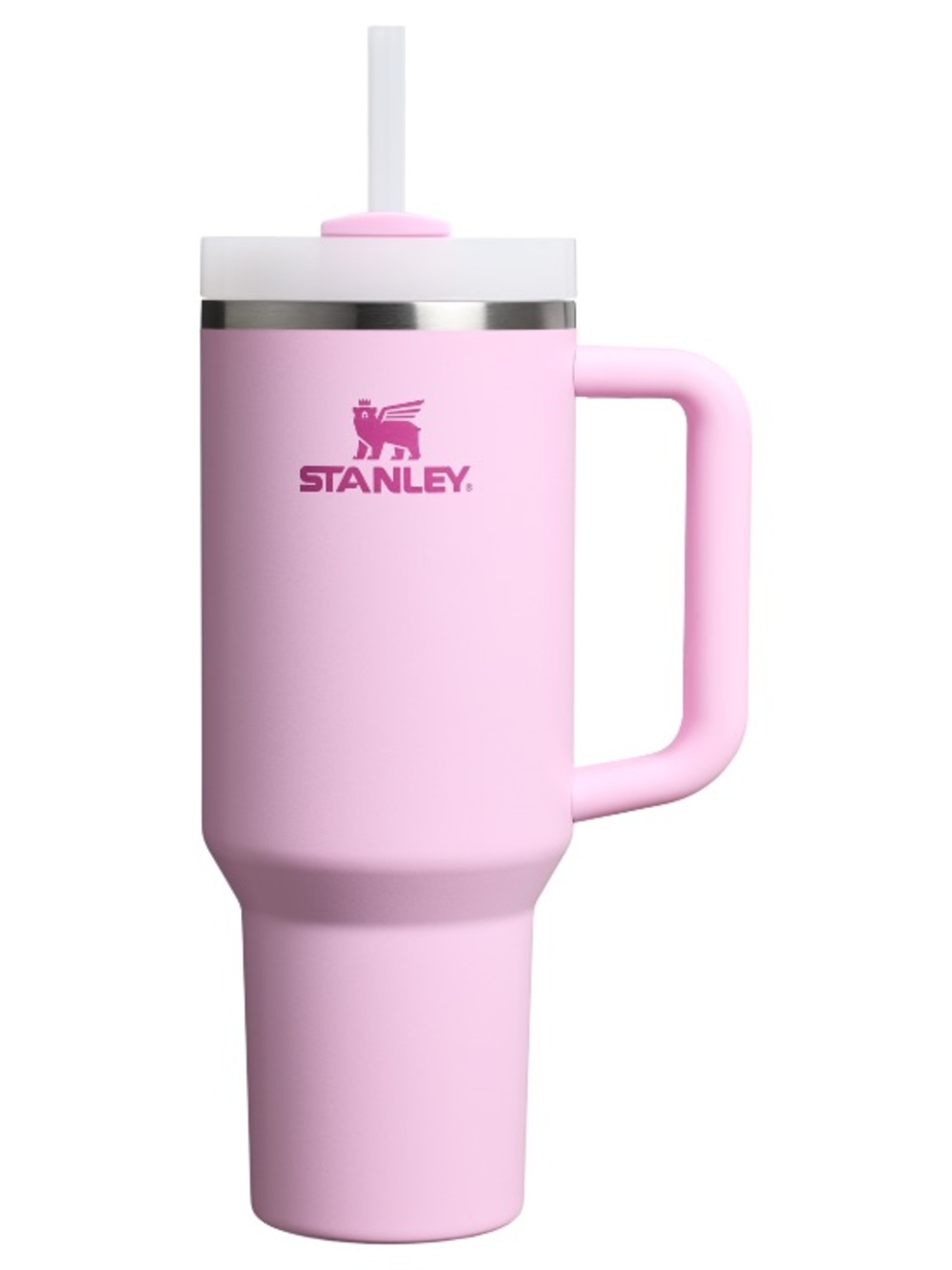 Stanley Pastel Pink Travel Tumbler with Handle NWT